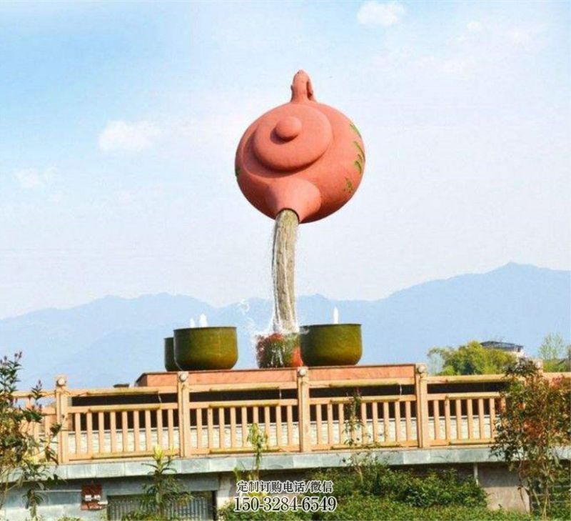 玉林公园天壶雕塑工厂,不锈钢材质,圆雕形式 玉林公园天壶雕塑工厂,不锈钢材质,圆雕形式